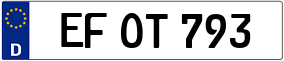 Trailer License Plate